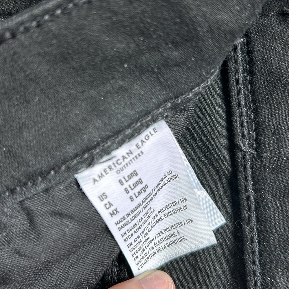 AE Ripped Black Hi Rise Jegging Dream Jean - Picture 5 of 5